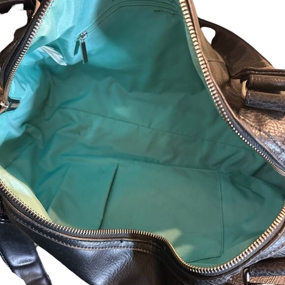 Matt & Nat Black Vegan Leather Satchel Shoulder Bag - Picture 5 of 9